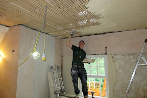 Interior lath and plaster work suffolk.